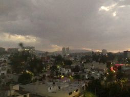 La lluvia ligera también se registró en Providencia. ESPECIAL
