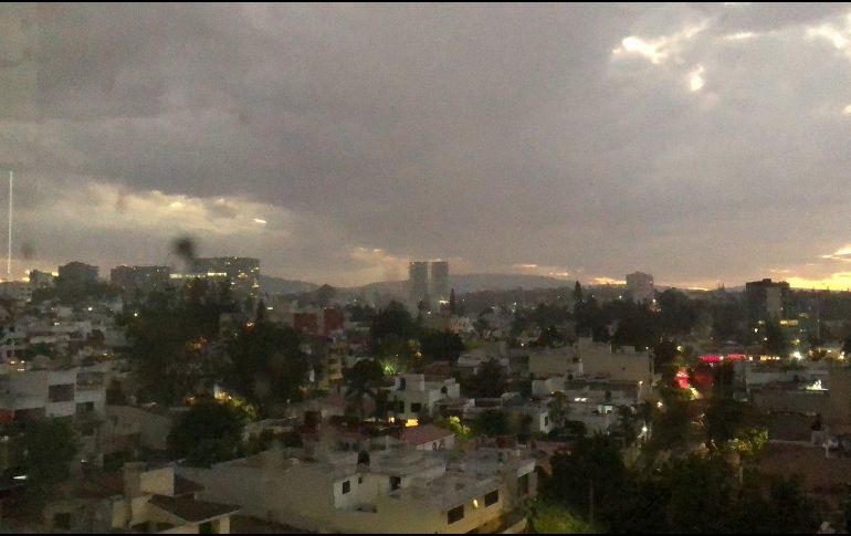 La lluvia ligera también se registró en Providencia. ESPECIAL