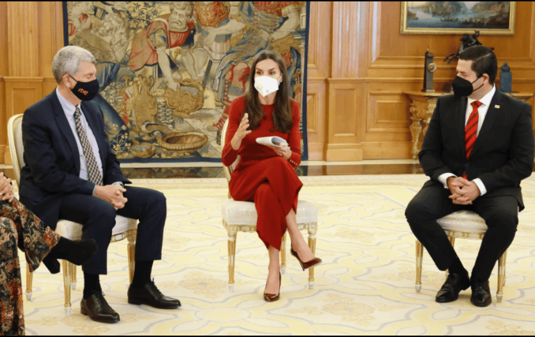 La Reina Letizia recibió a los representantes en el Palacio de la Zarzuela en Madrid, España. ESPECIAL