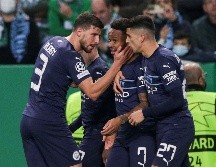 GRAN MOMENTO. El Manchester City se paseó por el campo y doblegó 5-0 al Sporting. EFE/T. Petinga