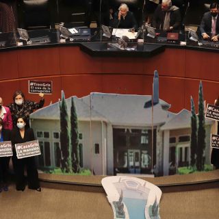 Instalan réplica de mansión del hijo de AMLO; Senado rechaza investigación