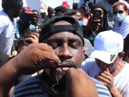 Decenas de migrantes, principalmente de Centroamérica, cruzan el país para pedir asilo en Estados Unidos ante la violencia y pobreza que se vive en sus naciones. EFE / M. Blanco