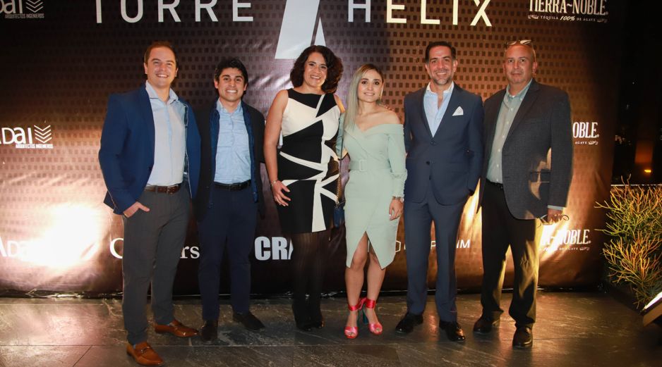 Diego Escobar, Omar Montoya, Ale Gómez, Alejandra Hernández, Juan Carlos Méndez y Eduardo Sarti. GENTE BIEN JALISCO/ANTONIO MARTÍNEZ