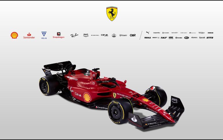 El nombre del coche de Ferrari para la temporada 2022 hace referencia a los 75 años que la 'Scudería' cumple en la F1, la única que ha competido en todas las temporadas de la historia del deporte motor. TWITTER / @ScuderiaFerrari