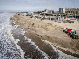 La tormenta podría ocasionar el cierre de carreteras, ferrocarriles y puentes. AFP/B. Maat