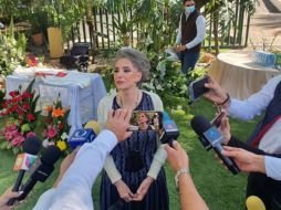 Cuquita Fernández se reunió con los medios de comunicación. EL INFORMADOR/E. Esparza