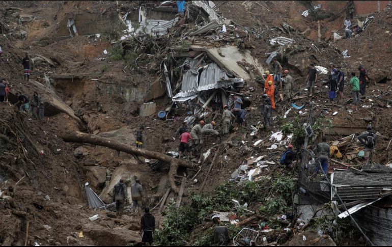 El gobierno del estado de Río de Janeiro, ha dicho que no se habían registrado lluvias así en Petrópolis desde 1932. EFE/ A. Lacerda