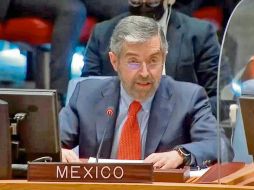 Juan Ramón de la Fuente, embajador mexicano en la ONU, promueve el diálogo en el Consejo de Seguridad.