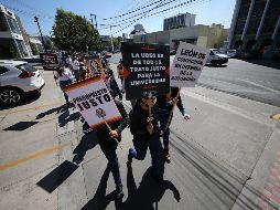 La UdeG lleva 54 manifestaciones sin descanso en contra del Gobierno de Jalisco. ESPECIAL
