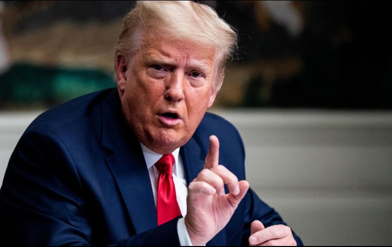 Donald Trump podría argumentar que como presidente era la máxima autoridad para desclasificar documentos. EFE/ E. Schaff