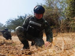 Las fuerzas federales han revisado más de seis kilómetros en Naranjo de Chila. AP/A. Solís
