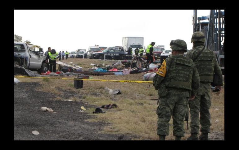 Elementos de la Secretaría de Seguridad Ciudadana y de la Guardia Nacional resguardaron la escena del crimen. EFE / ARCHIVO
