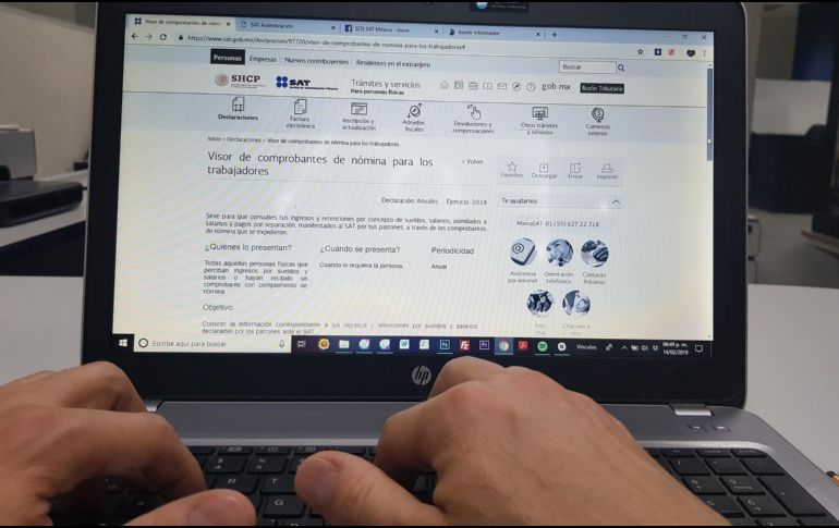 Quienes no presenten su declaración este lunes, tendrán que pagar las multas correspondientes según los ingresos que perciben y el tiempo que tarden en hacerlo. EL INFORMADOR / ARCHIVO