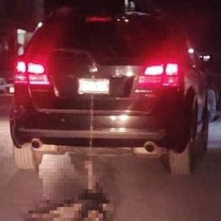 Hidalgo: Amarran a perro a una camioneta y lo arrastran