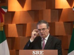 Marcelo Ebrard agregó que trabajarán de la mano con otros países para buscar el diálogo y recurrir a la diplomacia ante este conflicto. EFE/I. Esquivel
