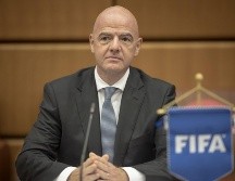 Infantino dio un mensaje de la FIFA este jueves sin abordar en concreto la cuestión de los próximos partidos programados en Rusia. EFE / ARCHIVO