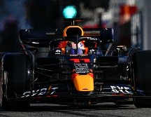SE ACOSTUMBRA. Esta fue la primera ocasión en la que “Checo” probó el RB18. EFE/E. Fontcuberta