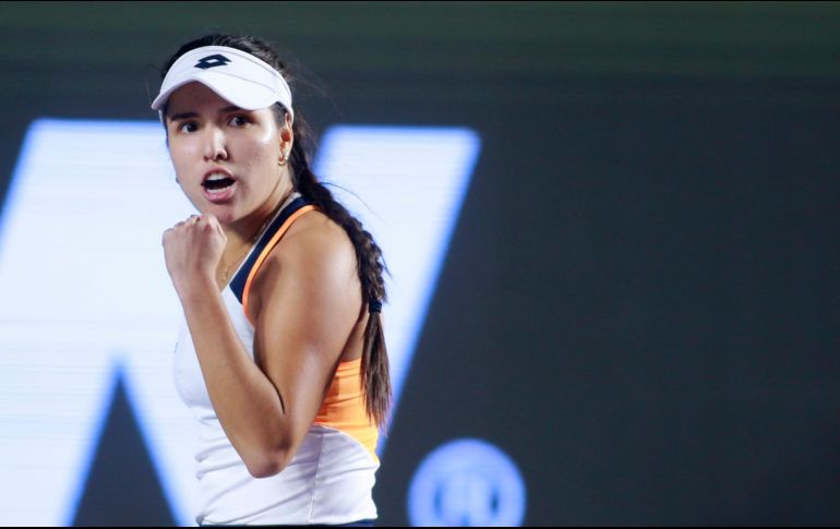 Camila Osorio. La tenista colombiana ha sorprendido en el Complejo Panamericano de Tenis con su intensidad y fortaleza física. EFE/F. Guasco