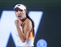 Camila Osorio. La tenista colombiana ha sorprendido en el Complejo Panamericano de Tenis con su intensidad y fortaleza física. EFE/F. Guasco