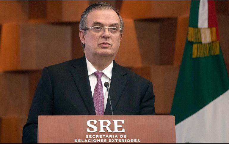 Ebrard dio a conocer que el grupo de mexicanos  ha seguido el protocolo de protección implementado por la embajada mexicana en Ucrania. EFE/I. Esquivel