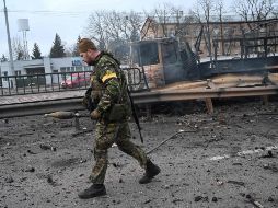Periodistas reportaron ataques aéreos al suroeste de Kiev. AFP/S. Supinsky