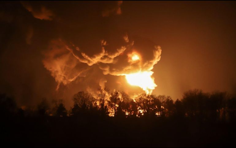 Fuerzas militares rusas hicieron estallar un gasoducto en Ucrania. EFE