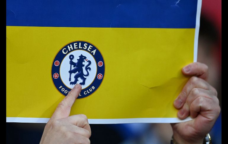 Jugadores, afición técnicos y el mismo inmueble, apoyaron a Ucrania. AFP/G. KIRK