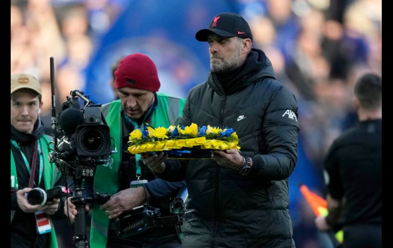 Jugadores, afición técnicos y el mismo inmueble, apoyaron a Ucrania. AP/A. GRANT