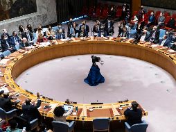 El movimiento llega después de que el viernes Rusia bloqueara en el Consejo de Seguridad una resolución que condenaba su invasión y le ordenaba la retirada de tropas. EFE / J. Lane