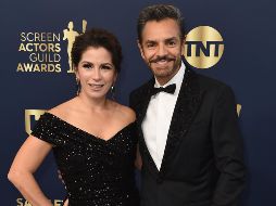 Eugenio Derbez acudió en compañía de su pareja, Alessandra Rosaldo. AP/J. Strauss