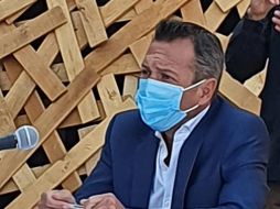 -Pablo Lemus durante la conferencia de prensa sobre GDLuz y Guadalajara Capital Mundial del Libro. EL INFORMADOR / R. Solis