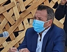 -Pablo Lemus durante la conferencia de prensa sobre GDLuz y Guadalajara Capital Mundial del Libro. EL INFORMADOR / R. Solis