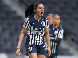 Desirée Monsiváis hizo tres de los goles de las Rayadas. IMAGO7/J. Mendoza