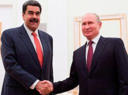 Nicolás Maduro compartió en redes sociales esta imagen con Putin. ESPECIAL