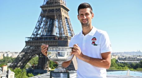 NOVAK DJOKOVIC. El torneo Roland Garros se jugará en París del 27 de mayo al 12 de junio. AFP / ARCHIVO