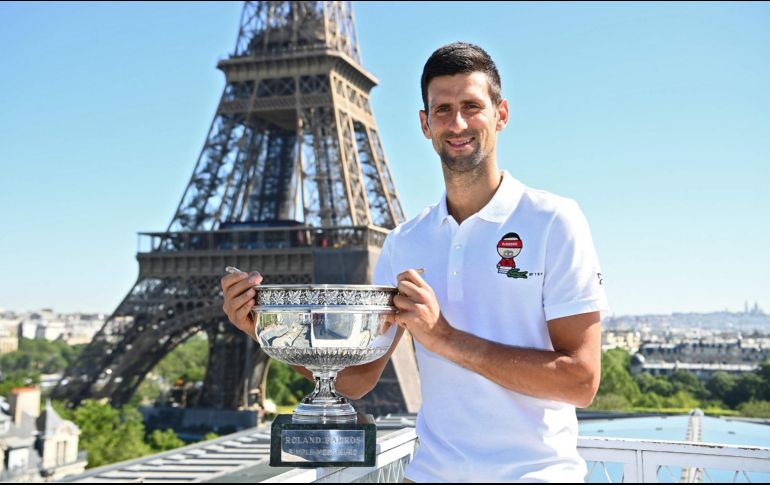NOVAK DJOKOVIC. El torneo Roland Garros se jugará en París del 27 de mayo al 12 de junio. AFP / ARCHIVO