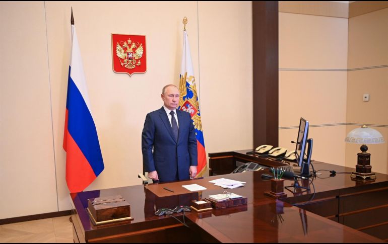 Putin se refiere también a las consecuencias que podría tener una adhesión de Ucrania a la OTAN. EFE / A. Gorshkov