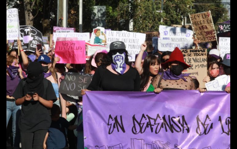 Las mujeres piden que pare la violencia. EL INFORMADOR/ A. CAMACHO
