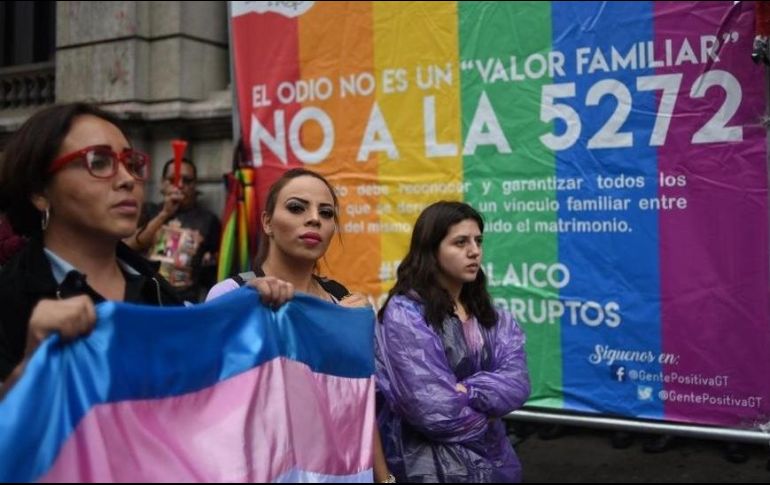 Los grupos LGBT protestaron contra la ley, que se debatió por primera vez en 2017. GETTY IMAGES
