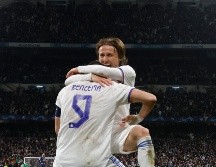 ESTRELLA. Karim Benzema marcó un Hat-Trick para darle el pase al Real Madrid. EFE/J. Martín