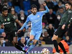 El Manchester City se une al Real Madrid, Liverpool y Bayern Munich como los primeros cuatro clasificados para los Cuartos de Final de la Champions League. AFP/P. Ellis