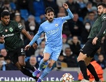 El Manchester City se une al Real Madrid, Liverpool y Bayern Munich como los primeros cuatro clasificados para los Cuartos de Final de la Champions League. AFP/P. Ellis
