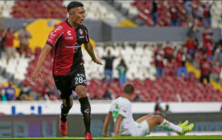 Efectivo. El canterano rojinegro Brayan Trejo le hizo gol a los fronterizos en el Apertura 2021. Imago7