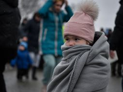 Polonia recibe 150 mil ucranianos cada día. AFP/L. Gouliamaki