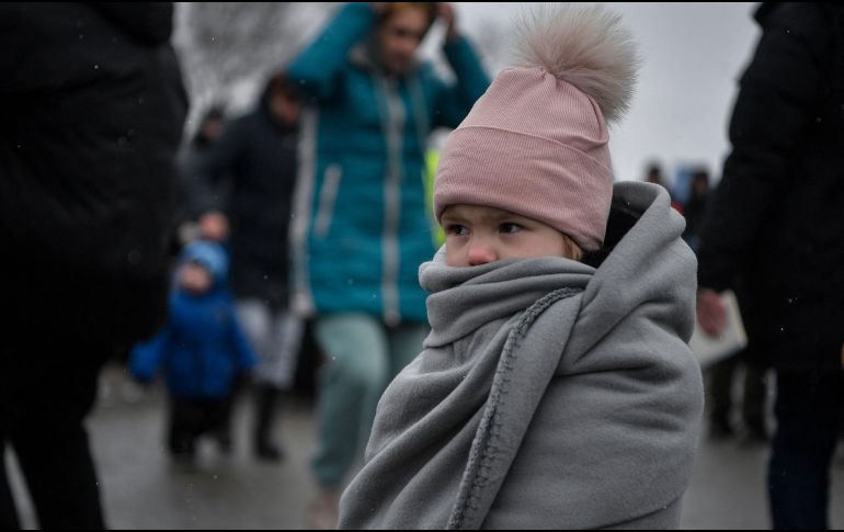 Polonia recibe 150 mil ucranianos cada día. AFP/L. Gouliamaki