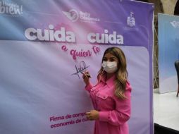 La diputada mencionó que busca que el sistema pueda impulsar a las mujeres al mercado laboral. CORTESÍA