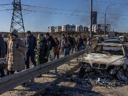 Miles de ucranianos se han visto obligados a salir de su país. EFE/R. Pilipey