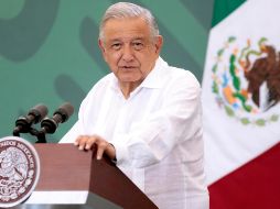 AMLO hizo el recorrido acompañado de varios secretarios de su gabinete. EFE / ARCHIVO