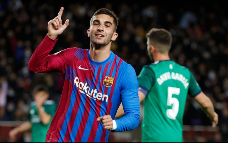 Brilla. Ferran Torres calló las críticas al ser el autor de un doblete frente al Osasuna. EFE/ T. Albir