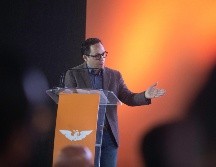 Clemente Castañeda durante el inicio de una serie de fotos de su proyecto socialdemócrata de país “Evolución Mexicana”. EL INFORMADOR / G. Gallo